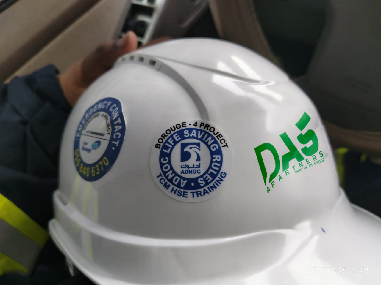 DAS & Partners Engineering Helmet - ADNOC Borouge Project