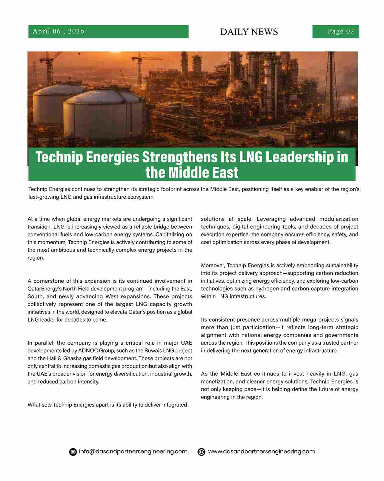 DAS Daily News April 6